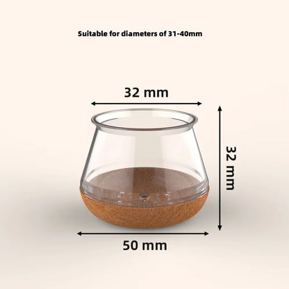 24pcs Silicone Chair Leg Protectors with Felt – Anti-Scratch & Noise-Reducing Floor Caps